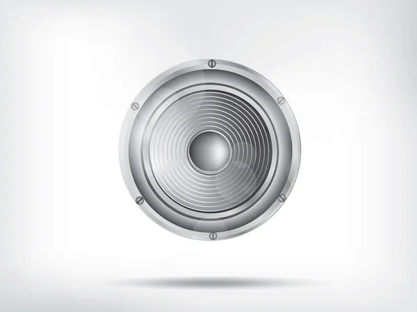 Fond musical avec subwoofer — Image vectorielle