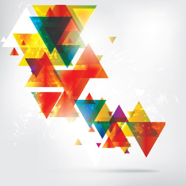 Renkli elementlerle soyut arkaplan