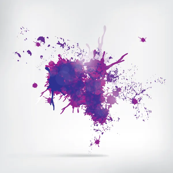 Peinture colorée éclaboussures sur fond abstrait — Image vectorielle