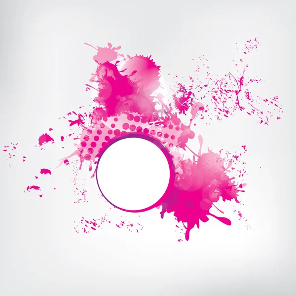 Colored paint splashes on abstract background — Stock Vector