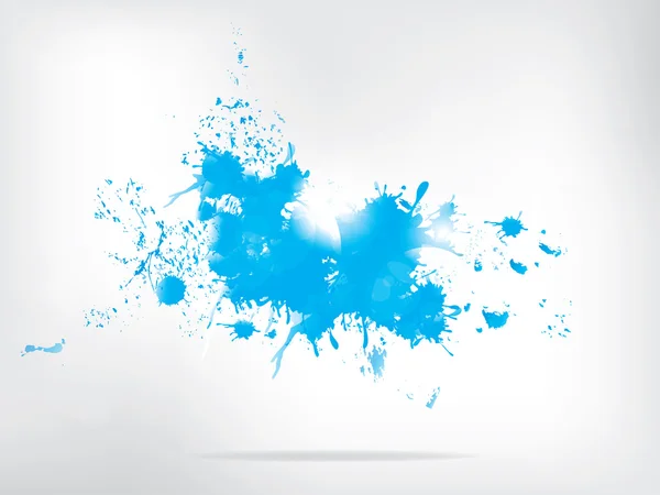 Pintura coloreada salpica sobre fondo abstracto — Vector de stock