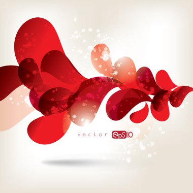 Renkli elementlerle soyut arkaplan