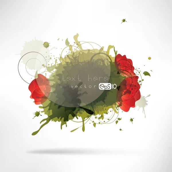 Abstract background with splash — Stock Vector