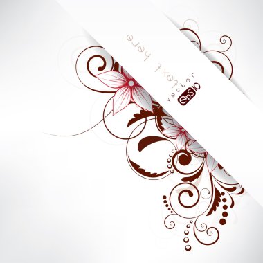 abdtract çiçekler ve swirls çiçek arka plan