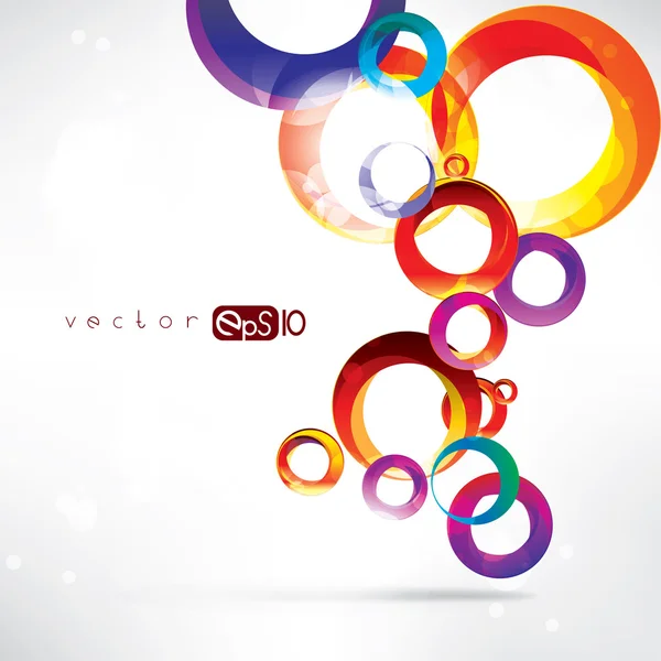 soyut halkalar renkli tasarım