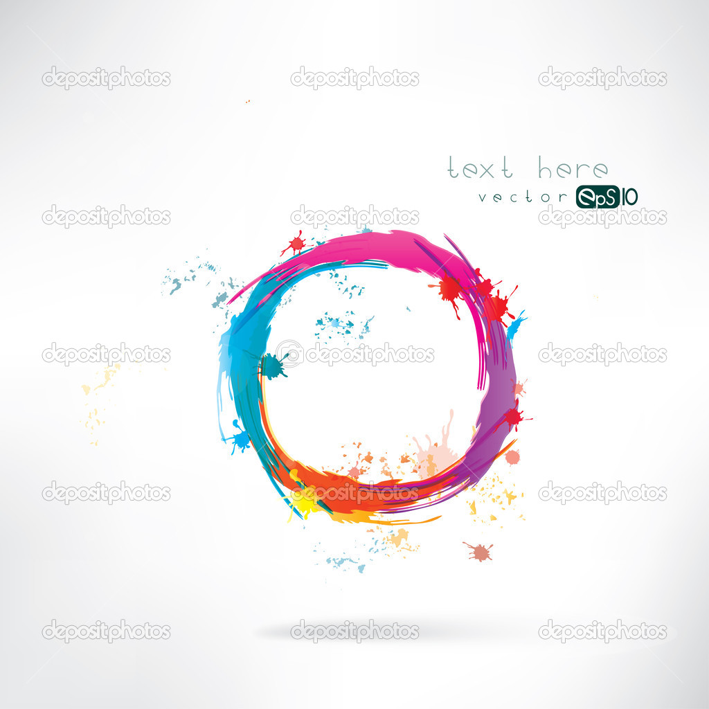 Abstract background with splash