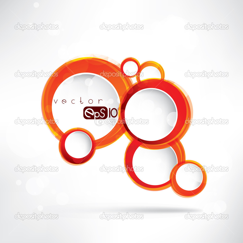 Abstract circles colored design