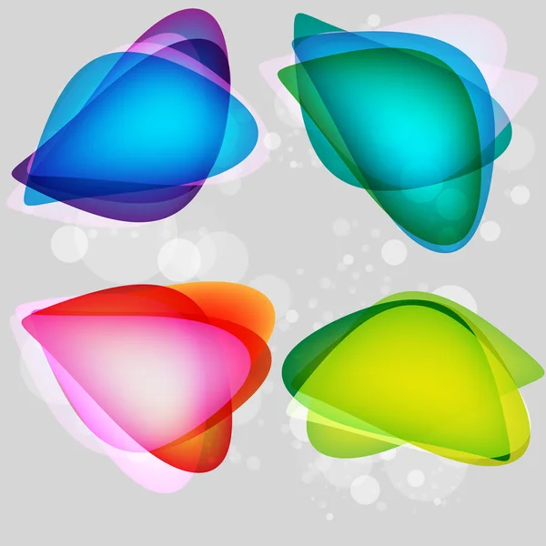 Burbujas de colores para el habla — Archivo Imágenes Vectoriales