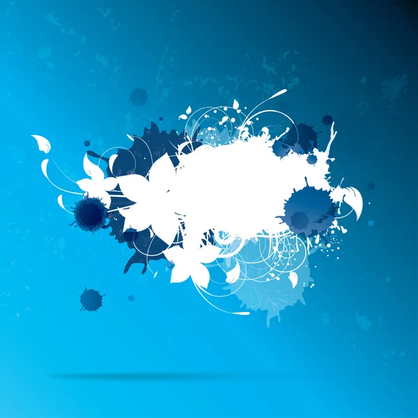 Splash op abstracte achtergrond — Stockvector