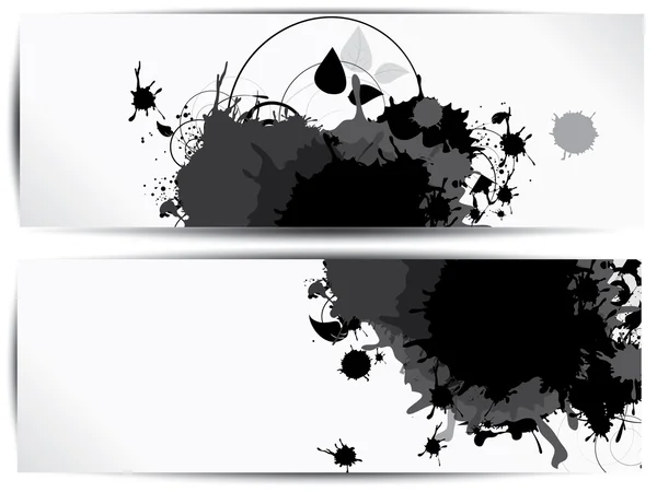 Splash op abstracte achtergrond — Stockvector