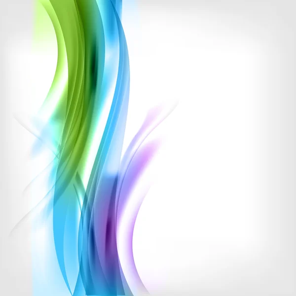 Onde colorée abstraite sur fond — Image vectorielle