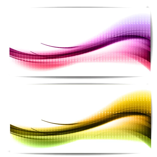 Fond abstrait avec vagues et lignes — Image vectorielle