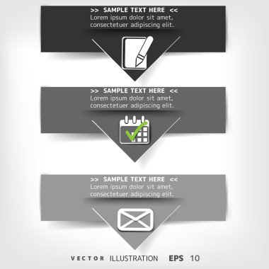 boş metin Infographic elemanları ile için