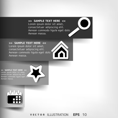 boş metin Infographic elemanları ile için