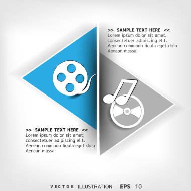 boş metin Infographic elemanları ile için