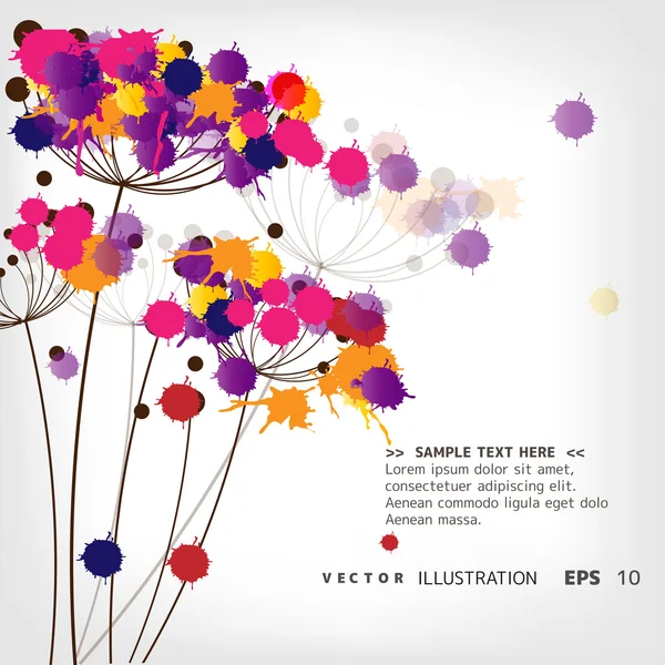 Fundo floral — Vetor de Stock