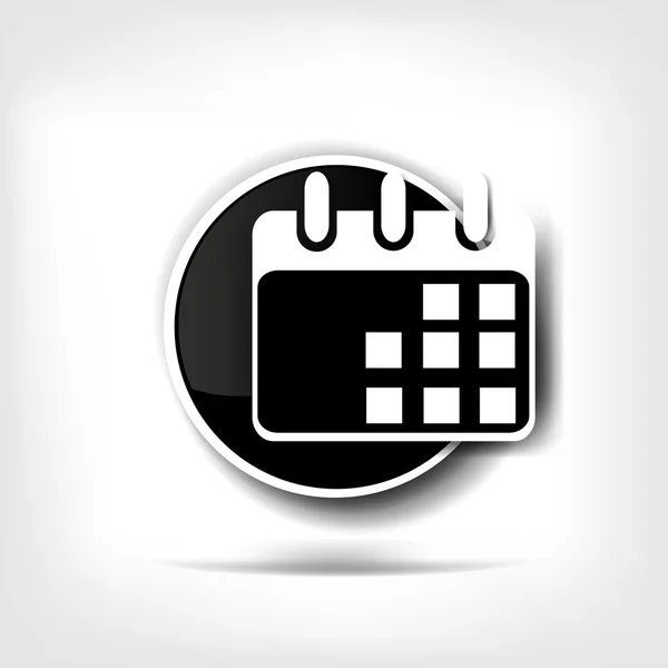 Calendar organizer web icon — Stock Vector