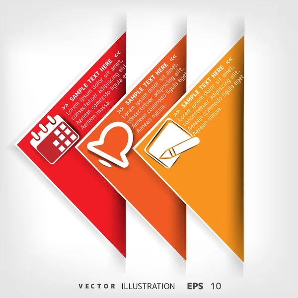 Leeg voor tekst met infographic elementen — Stockvector