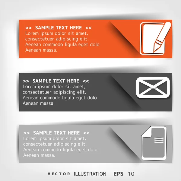 Leer für Text mit Infografik-Elementen — Stockvektor