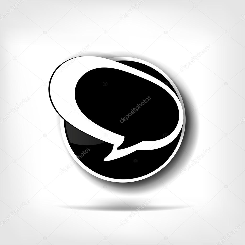 Speech bubble web icon