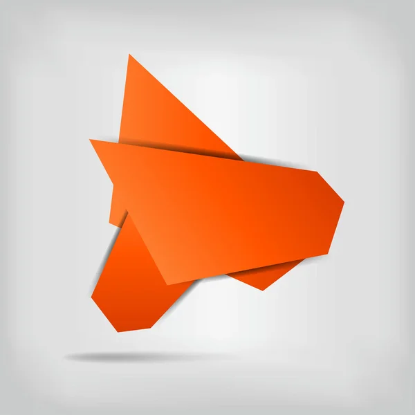 Poligonal origami konuşma balonları — Stok Vektör