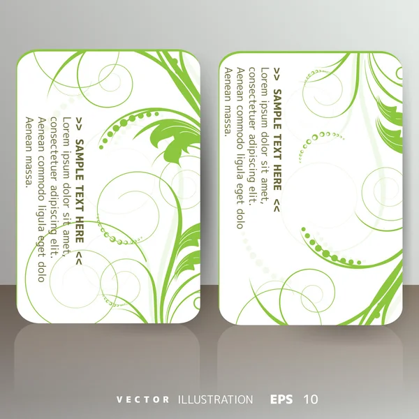 Tarjeta con fondo floral — Vector de stock