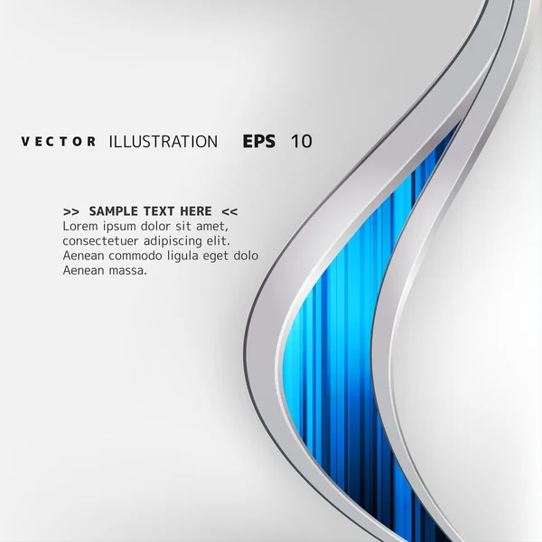 Abstrakt bakgrund med färgade linjer och geometriska element — Stock vektor