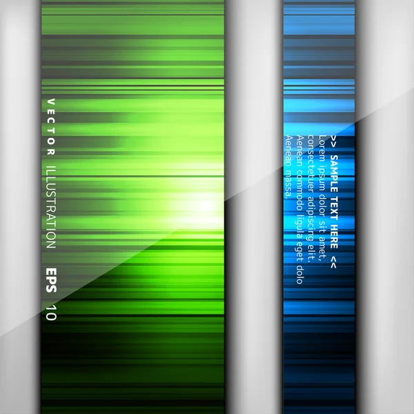 Abstrakter Hintergrund mit farbigen Linien und geometrischen Elementen — Stockvektor