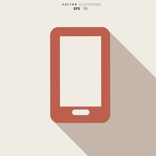 Telefon Web-Ikone, flaches Design — Stockvektor