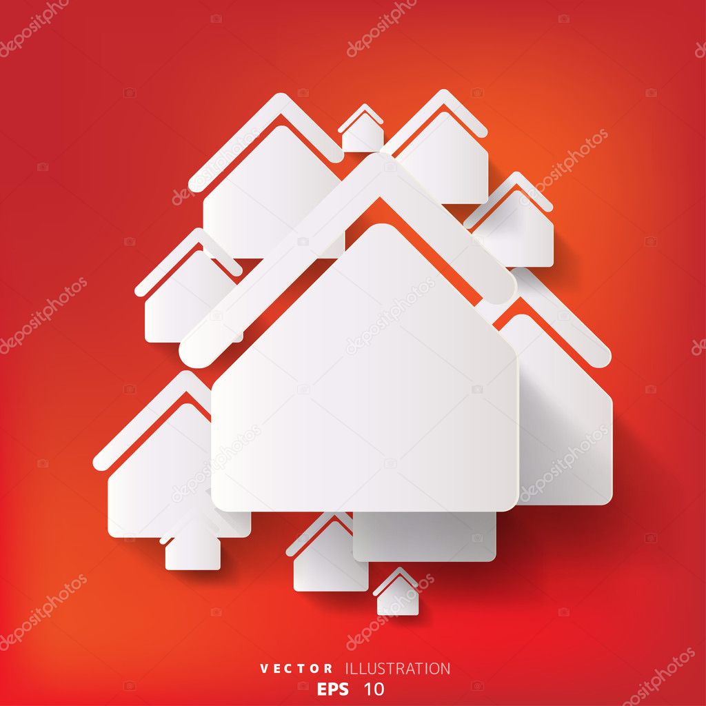 Abstract background with home icon