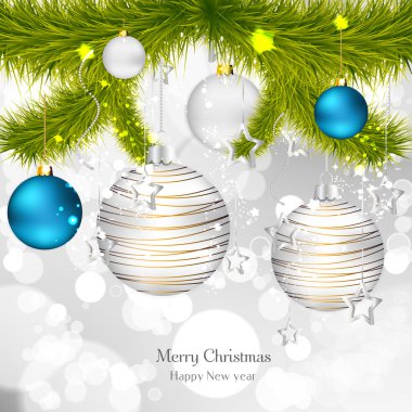 Yılbaşı toplarıyla arka plan