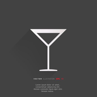 Şarap kadehi web simgesi