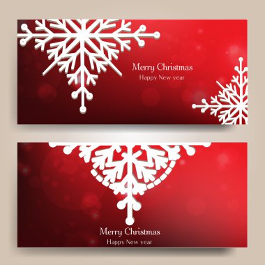 Kar taneleri olan zarif bir Noel arkaplanı.