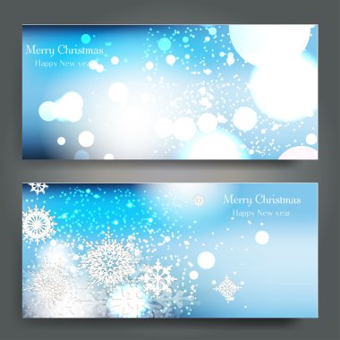 Kar taneleri olan zarif bir Noel arkaplanı.