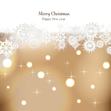 Kar taneleri olan zarif bir Noel arkaplanı.