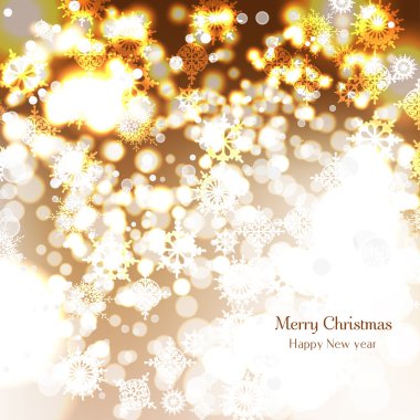 Kar taneleri olan zarif bir Noel arkaplanı.