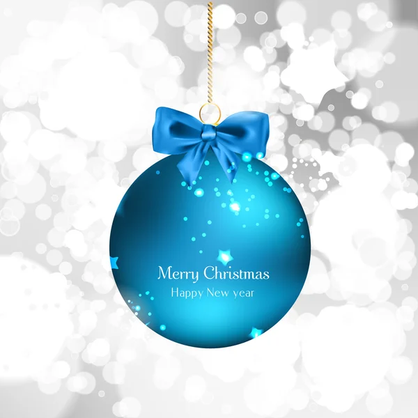 Arrière-plan avec boules de Noël — Image vectorielle
