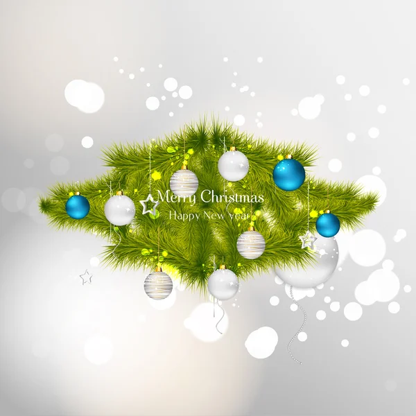 Background with christmas balls — Stock Vector