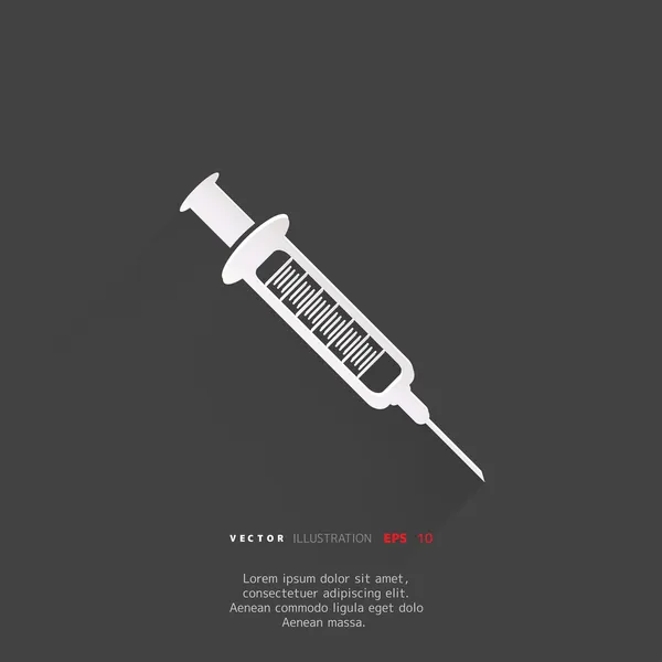 Syringe web icon — Stock Vector