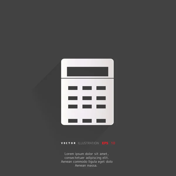 Ikon web kalkulator - Stok Vektor