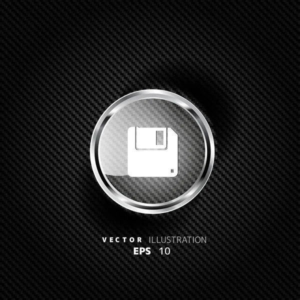 Icono de disquete — Vector de stock