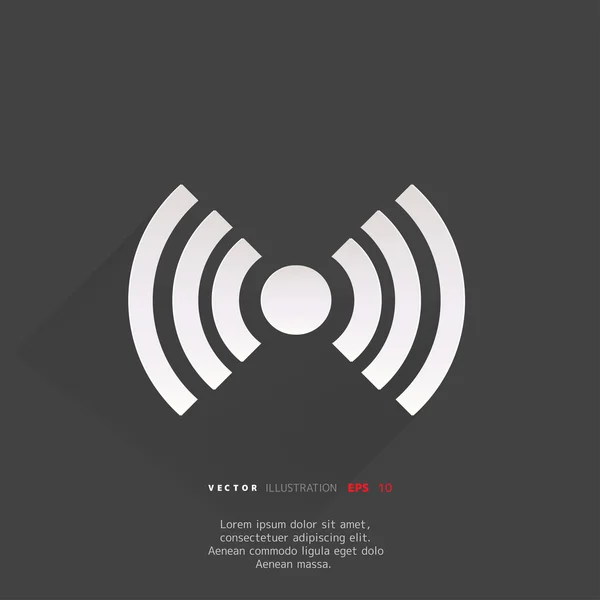Icono web inalámbrico — Archivo Imágenes Vectoriales