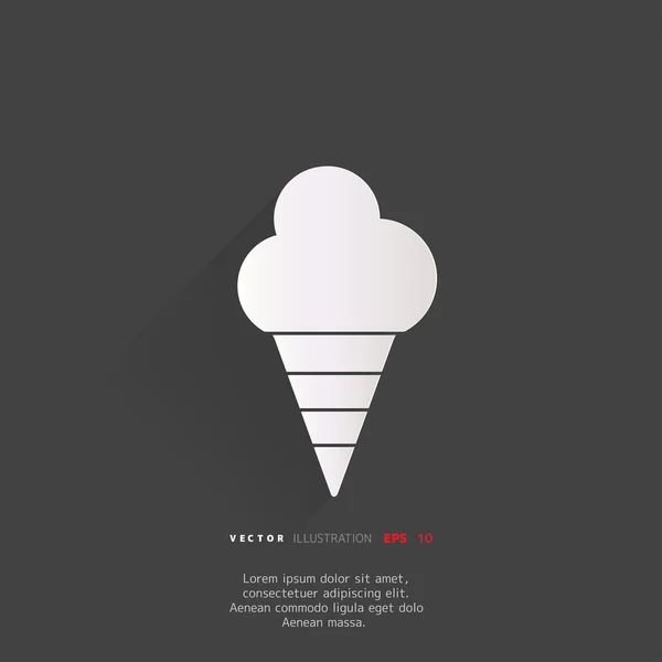Ice cream web icon — Stock Vector