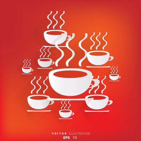 Hot drink web icon — Stock Vector