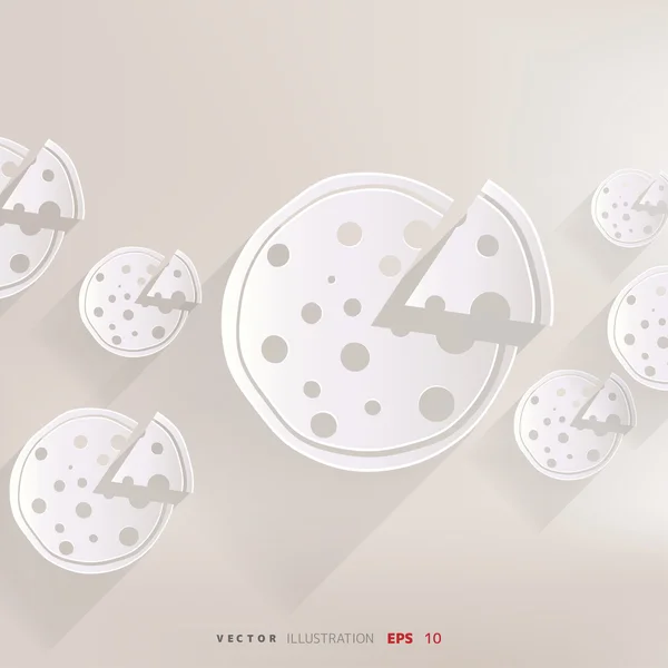 Icono web de pizza — Vector de stock