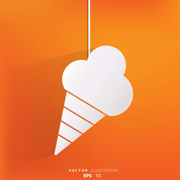 Icono web de helado — Vector de stock