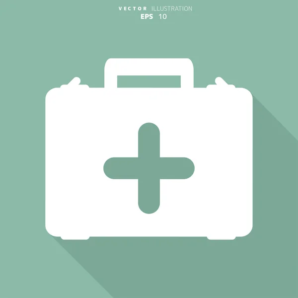 First aid kit icon — Stock Vector