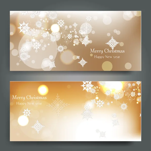 Elegant Christmas background with snowflakes — Stock Vector