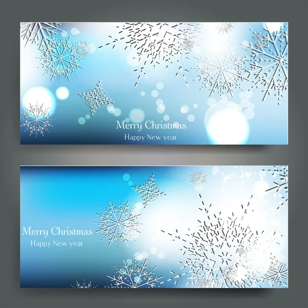 Fondo de Navidad elegante con copos de nieve — Vector de stock