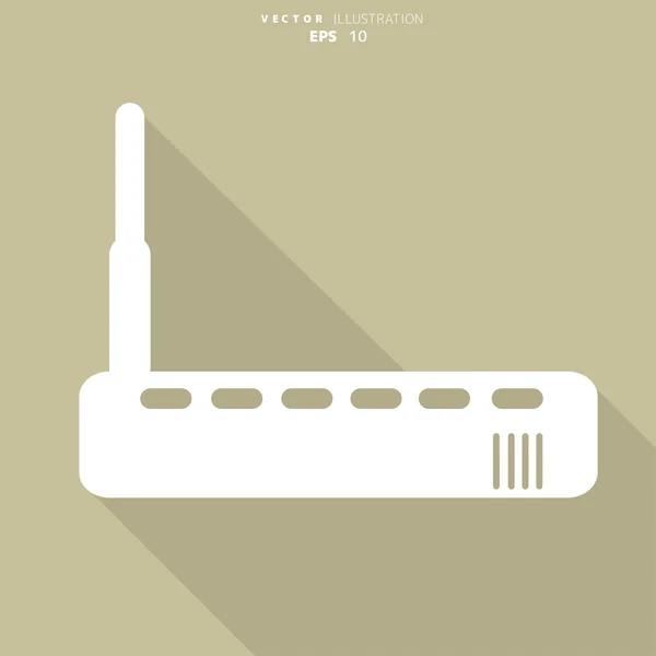 Wi Fi router icono web — Vector de stock